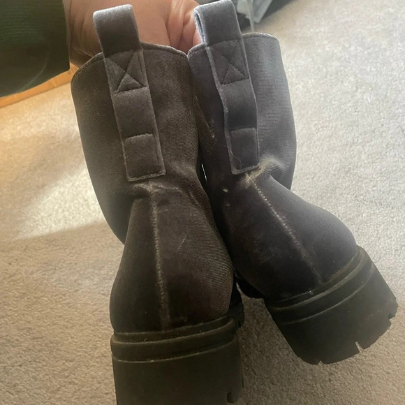 Velvet combat boots size 8.5 - Picture 3 of 5